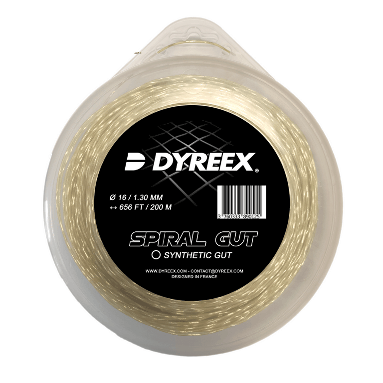 Dyreex tenns string Spiral Gut 200 m.  1.30 mm.