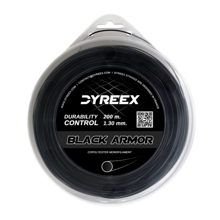 Dyreex Black Armor monofilament tennis string 200 m. 130 mm. for professionnal or adult players who break a lot