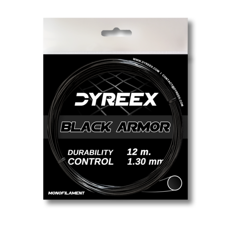Dyreex Black Armor monofilament tennis string 200 m. 130 mm. for professionnal or adult players who break a lot