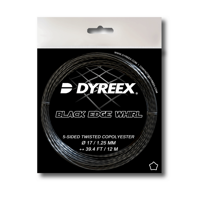 Tenis string Dyreex Black Edge Whirl 12 m. set and 200 m. reel
