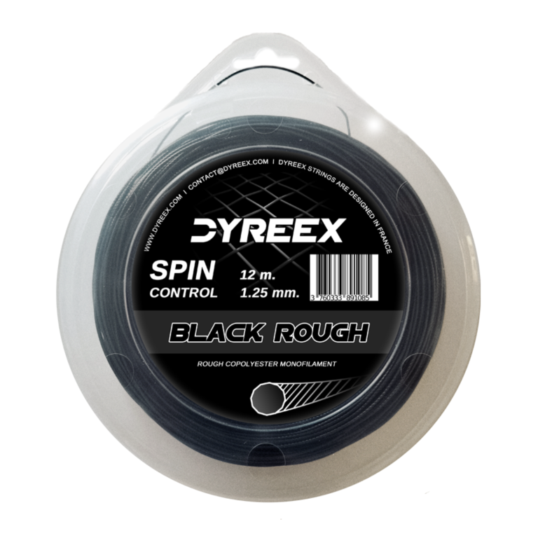 Tennis string Dyreex Black Rough 12 m. set and 200 m. reel