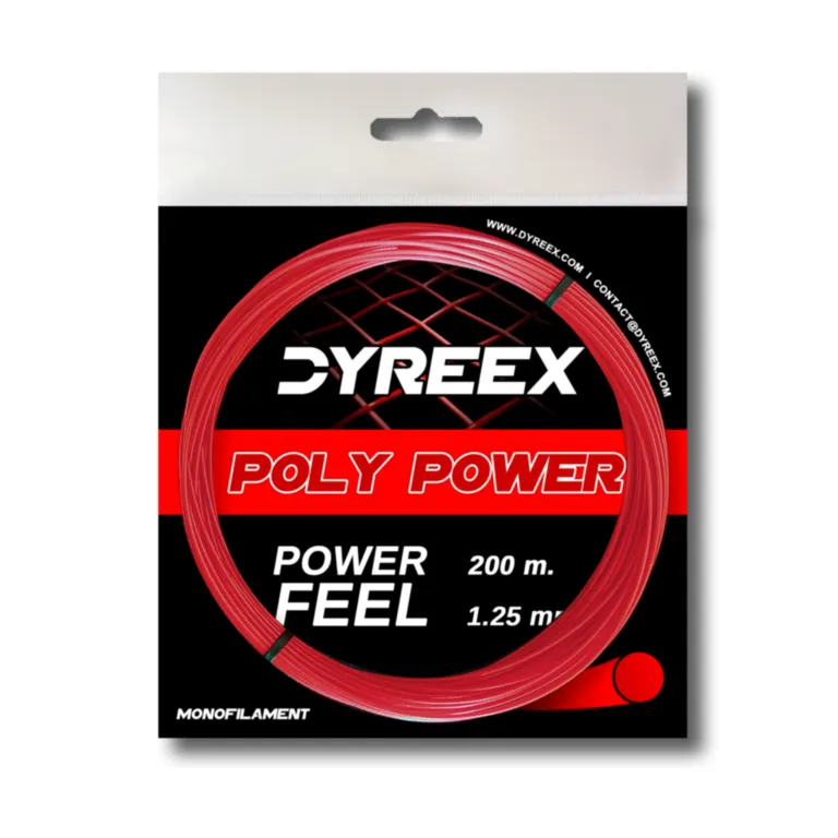 Dyreex tennis string Poly Power 200 m. /1.25 mm. String that provides power and high performance 12m