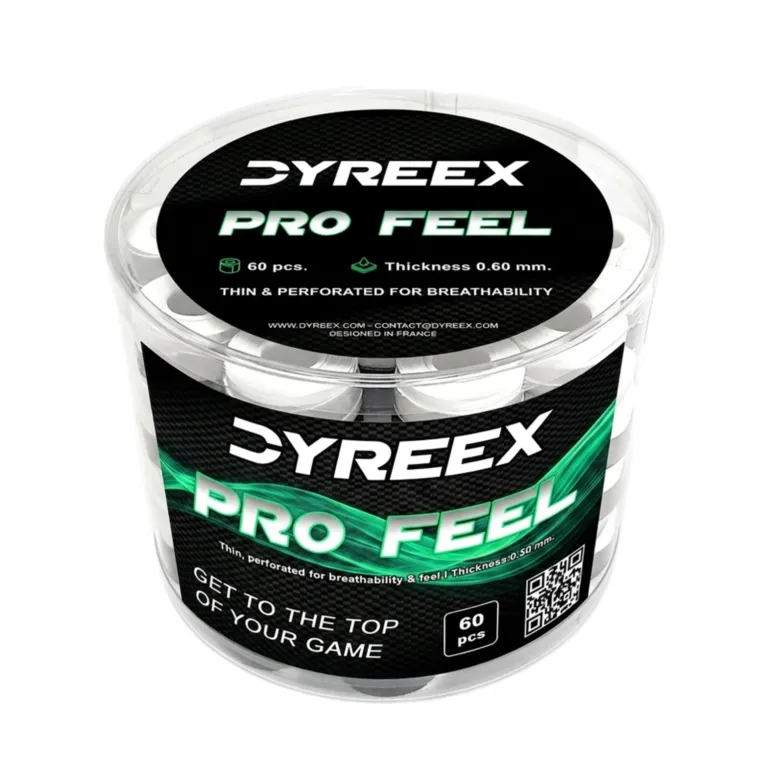 Dyreex tennis overgrip Pro Feel - ultra thin and perforated 60 pcs. white