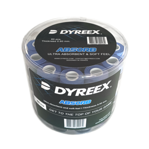 Dyreex tennis overgrip Absorb - ultra absorbent 12 pcs. blue