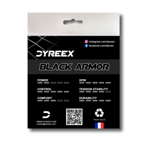 Dyreex Black Armor monofilament tennis string 200 m. 130 mm. for professionnal or adult players who break a lot