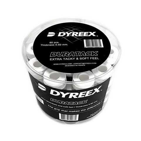 Dyreex tennis overgrip duratack - extreme durability 12 pcs. white