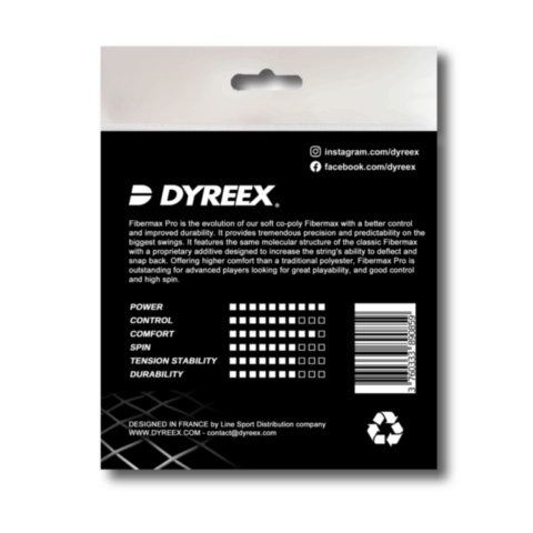 Dyreex tennis string Fibermax pro 12 m. set / 1.25 mm.