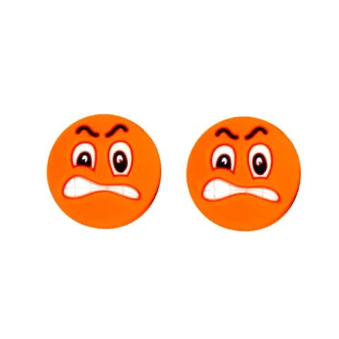 Orange angry tennis dampener vibration