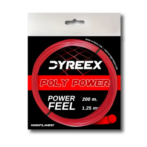 Dyreex tennis string Poly Power 200 m. /1.25 mm. String that provides power and high performance 12m