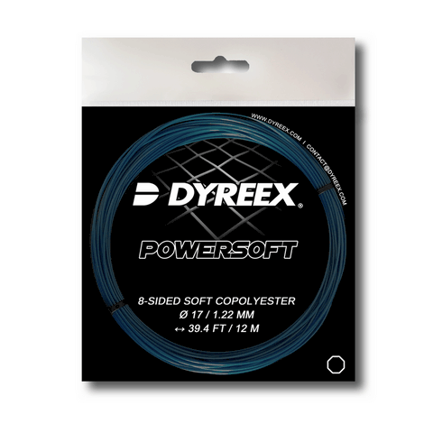 Dyreex tennis string Powersoft 12 m. set - 1.22 mm. String that provided a very high level of comfort for a monofilament and this was achieved thanks to the very high elasticity of the string.