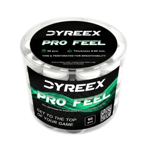 Dyreex tennis overgrip Pro Feel - ultra thin and perforated 60 pcs. white