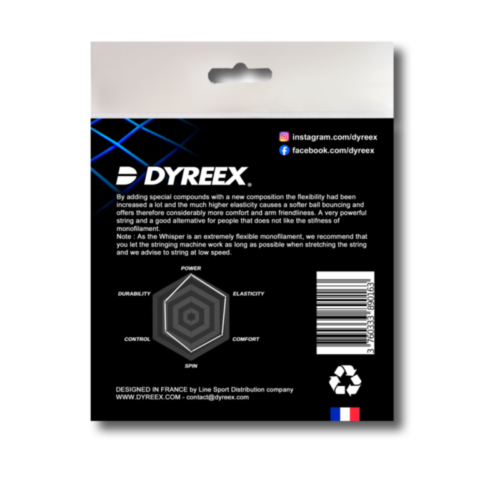 Dyreex Whisper 1.25 mm. High comfort and amazing power 12m.