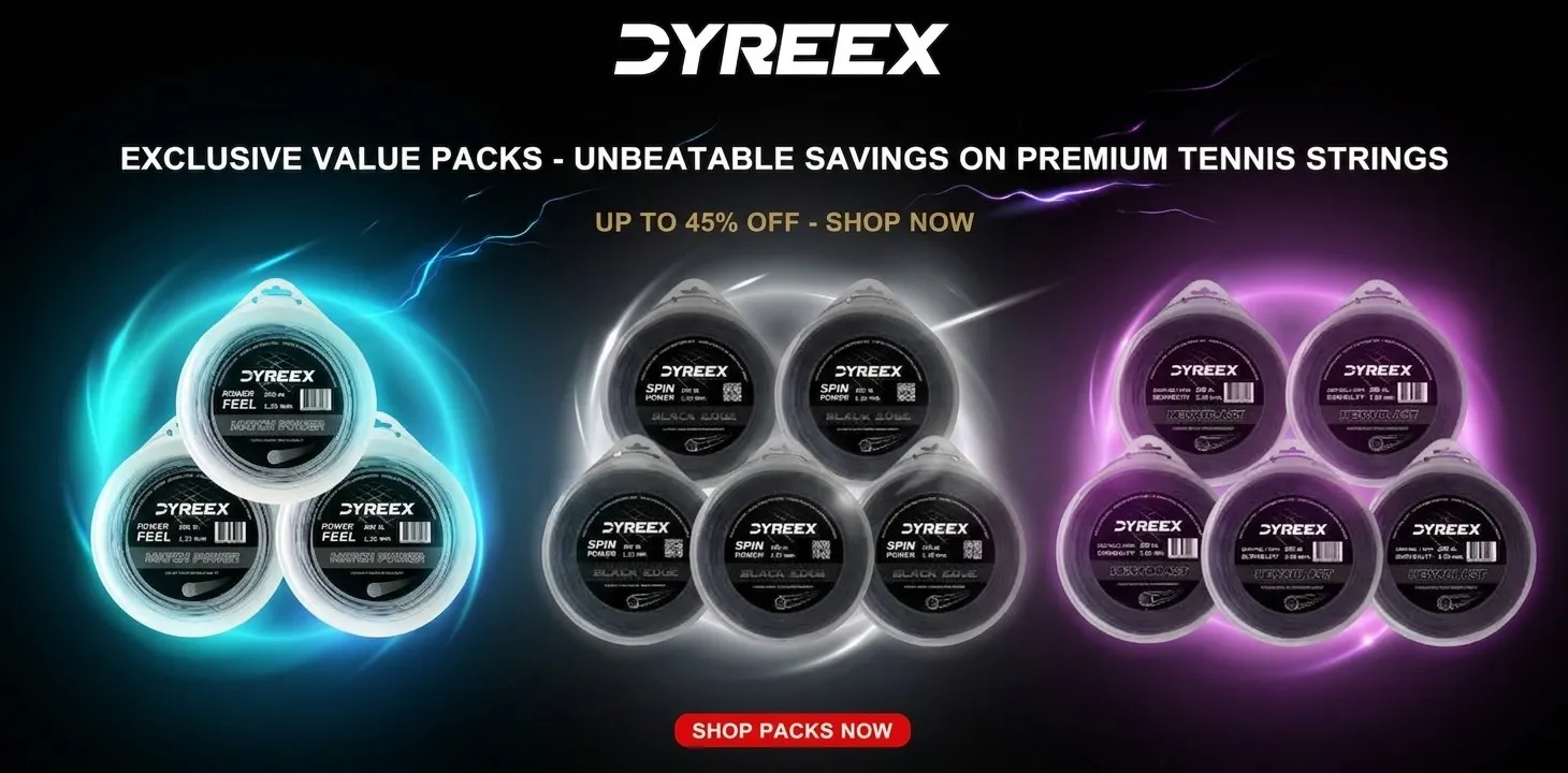 Need to save money? Dyreex tennis strings value packs