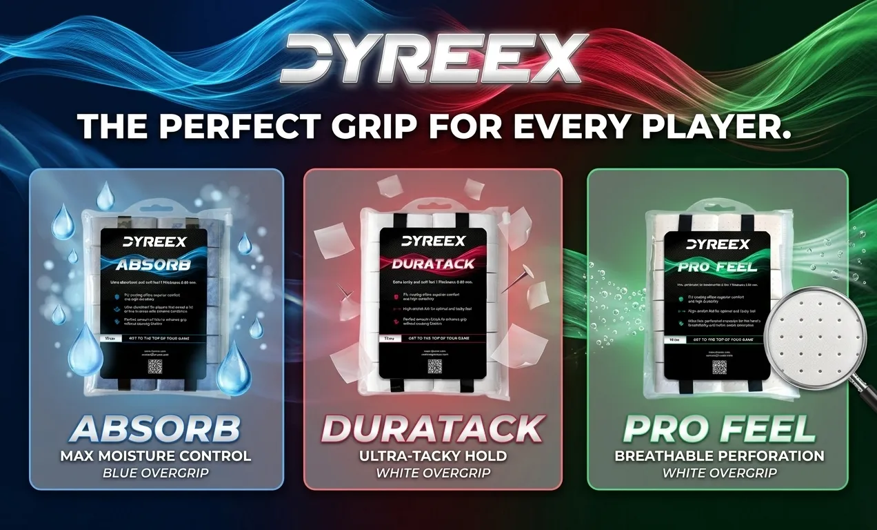 Overgrip da tennis Dyreex - Absorb, Pro Feel, Duratack