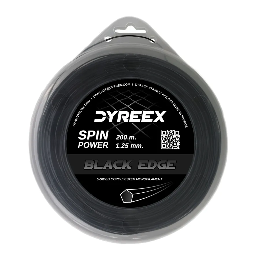 DYREEX Black Edge 125 - Saite, die Power und Spin bietet 200 m.