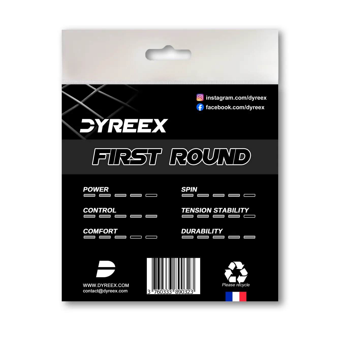 Dyreex tennis string First Round 12 m. set
